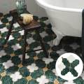 Marble Wall Tiles Flowers Mosaic Wall Tiles for Laundry Room Kitchen Bedroom. 