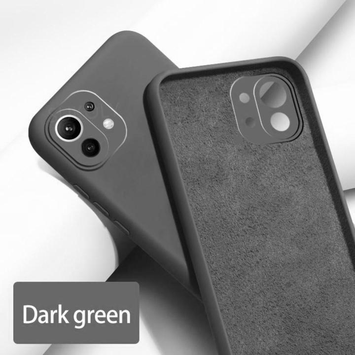 For Xiaomi Mi 11 Lite / Mi 11 Lite 5G / Xiaomi 11 Lite 5G Ne Heavy Strong Liquid Silicone Soft Gel Rubber Shockproof Cover Phone Case For Mi 11 Lite Back Cover - Phone Back Cover - Phone Back Cover