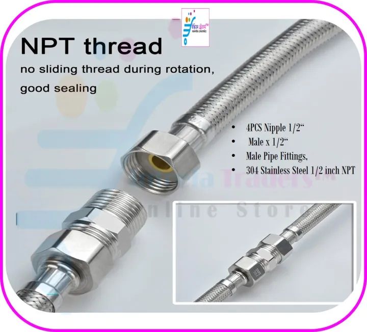 4PCS%20Nipple%201/2"%20Male%20x%201/2"%20Male%20Pipe%20Fittings,%20304%20Stainless%20Steel%201/2%20inch%20NPT%20Male%20Threaded%20Pipe%20Adapter%20Fittings%20Equal%20Nipples%20Connectors,%20Male%20Straight%20Connector%20Pipe%20Fitting%20-%20Image%206