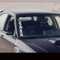 Car canibeat hellaflush front glass sticker B-47. 