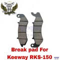 Front Break Pad For Keeway RKS-150 CBS Motorcycle. 