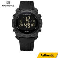NAVIFORCE 7104 Men's Multi-Function Digital Wristwatch With Date Day Waterproof Silicone Strap Top Brand Luxury Classic Fashion Sports Watch - Black. 