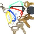 50pcs Key ID Tag Baggage Luggage Name Label Card with Split Ring Keyring.