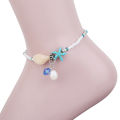 Popular Pearl Starfish Hot Selling Payel Set C1 Temple Exhibition Autumn Retro Foot Decoration Chain Anklet All-Match Pendant Beach Nupur Jewelry Accessories Birthday Wedding Engagement Bridal Party Amazing Gift Item for Women MultiColor.
