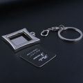 1pc Chic Transparent Clear Insert Photo Picture Frame Key Ring Chain Keychain MJD.