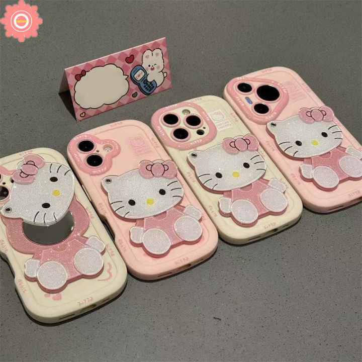 Lovely%20Hello%20Kitty%203D%20DIY%20Doll%20Rotate%20Makeup%20Mirror%20Case%20Compatible%20for%20IPhone%2016%2013%2015%2014%2012%2011%20Pro%20Max%20X%20XS%20XR%20Max%2015%207%2016%2014%20Plus%207Plus%20SE2020%20Luxury%20Cream%20Puffs%20Soft%20Case%20-%20Image%205