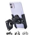 Metal Bike Mobile Holder For mobile phone bracket motorcycle bicycle takeaway rider -Black Easy to Use and Maintain.