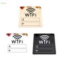 WiFi Sign Sticker Mirror Account Password Notice Board Stickers for Window Office. 