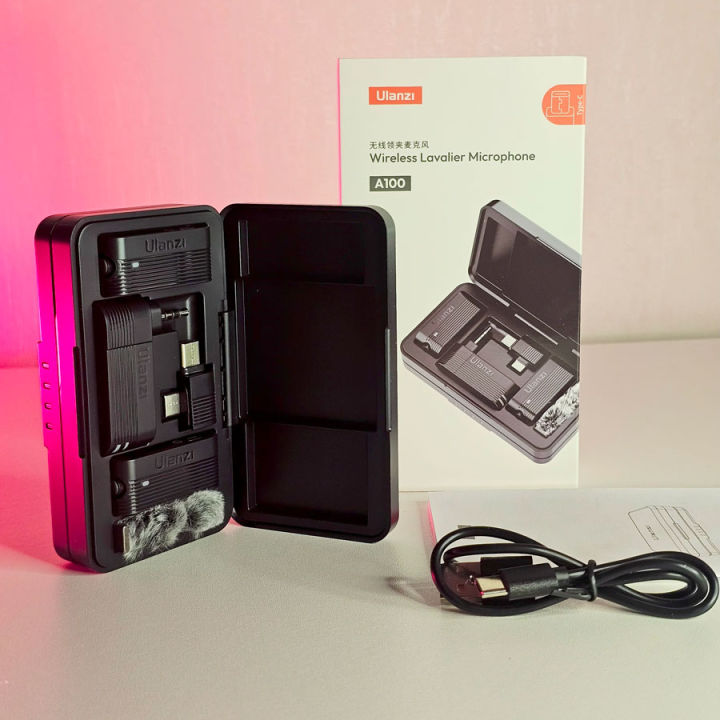 Ulanzi%20A100%20Wireless%20Lavalier%20Mic%20%E2%80%93%20Perfect%20for%20Vlogging%20&%20Streaming%20-%20Image%2010