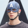 Cosplay superhero Captain America Civil War CA Mask Steven Rogers Latex Helmet Costume Fancy Dress party Anime stage show props.