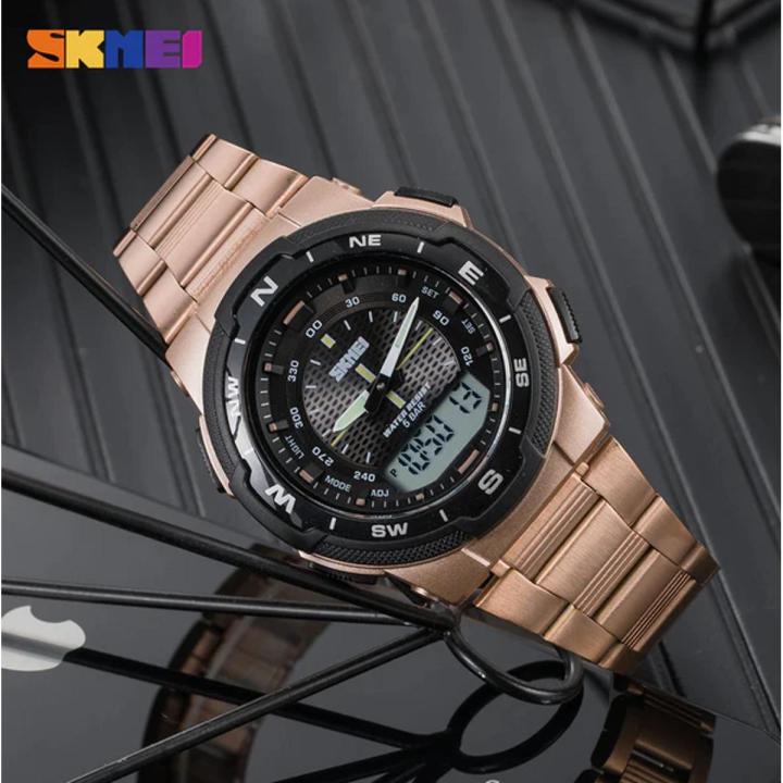 SKMEI%201370%20Stainless%20Steel%20Waterproof%20Wrist%20Watch%20-%20Image%202