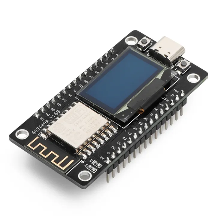 NodeMCU%20ESP8266%20Development%20Board%20with%200.96Inch%20OLED%20Display%20CH340%20ESP-12E%20WiFi%20Module%20Micro-USB%20for%20Micropython%20-%20Image%205
