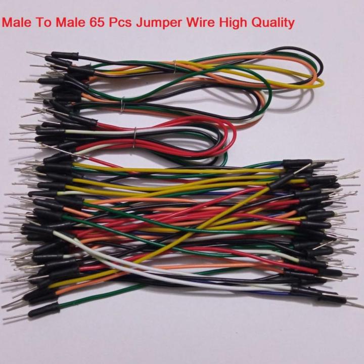 65Pcs Set M-M Jumper Wires Male To Male Ribbon Set Connecting Wire 65Pcs Male To Male Jumper Wire Cables Arduino Projects Prototyping Jumper Cable Diy - Multi Plug