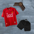 Man U Retro Jersey With Shorts - Player Edition Jersey - Man U FC - Home/Away Kit - Special Fan Version Retro Jersey With Shorts Club Jersey 2024/2025 - Thai Fabrics - Short Sleeve - New Football Jersey - UEFA Champions League 2025 Design - Premium. 