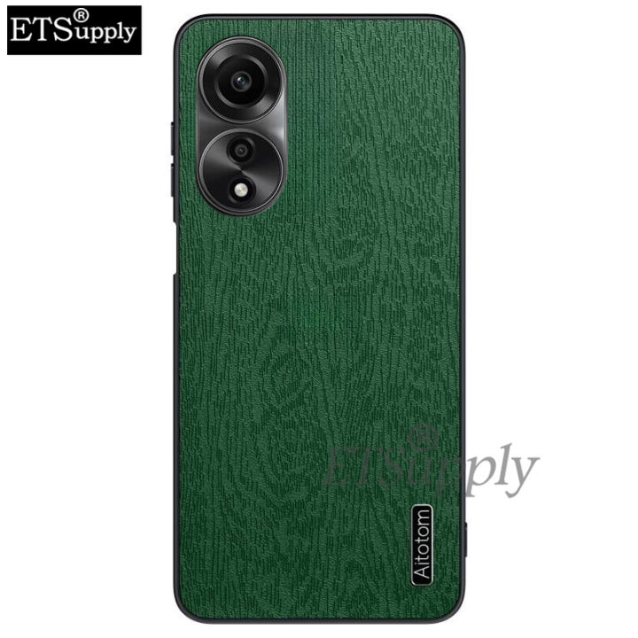 For%20OPPO%20A58%204G%20Phone%20Case%20Wood%20Texture%20Canvas%20Hrad%20Shockproof%20Back%20Cover%20for%20OPPO%20A58%20-%20Image%203