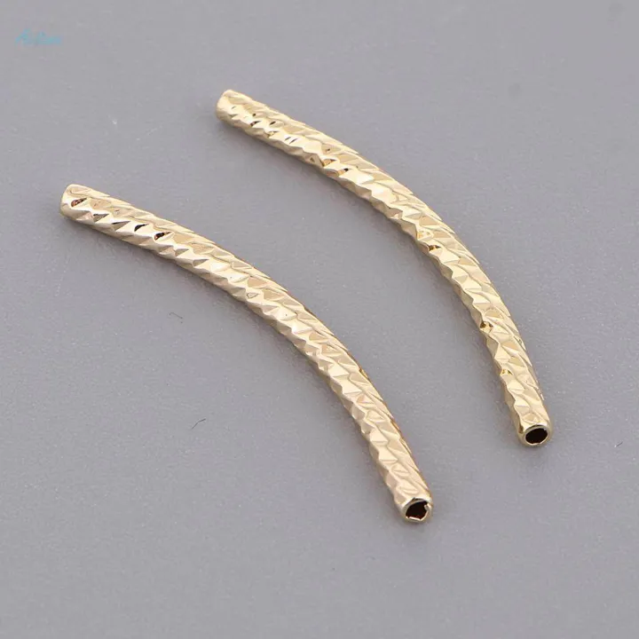 4Pcs%20Copper%20Noodle%20Tube%20Beads%20Curved%20Jewelry%20Findings%20Craft%20Golden%202%C3%9730mm%20-%20Image%208