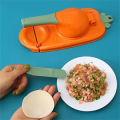 Dumpling Maker 2 In 1 Dumpling Mold Pressure Manual Wrapper Making Plastic Mold Dough Pressing Tool Kitchen Baking Accessories With Spoon Kuli Pitha maker 2 in 1 magic pitha maker ,momo maker.