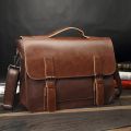 Crazy Horse Artificial Leather Business Handbag Laptop Briefcases for Men Leather Casual Men Bag Messenger Shoulder Bags Man. 