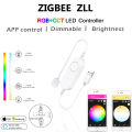 Zigbee USB LED Strip DC5V 1-3M RGBCCT Flexible Light Lamp TV Background Lighting Echo Plus Smartthings Tuya Voice Control. 