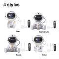 1 Pcs Astronaut Starry Sky Projection Lamp Room Decoration Remote Control Projector Nebula Night Light for Bedside Kids Gift.