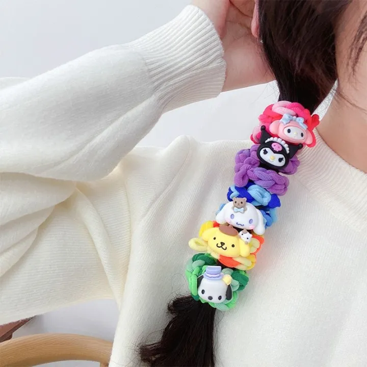 Anime%20Sanrio%20Hair%20Tie%20Rubber%20Band%20Children's%20Kuromi%20Cinnamonroll%20Cartoon%20Hair%20Band%20Bestie%20Accessories%20Scrunchie%20Bracelet%20Gift%20-%20Image%205