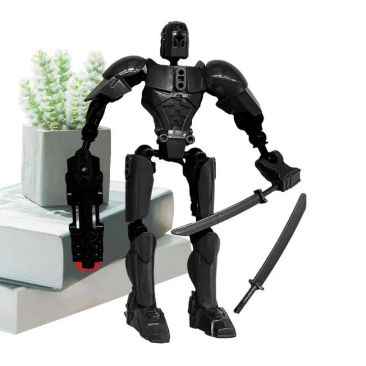 3D Printed Movable Robot Action Figure 3D Printed Multi-jointed Movable DIY Assembling Desktop Robot Collectible Robot Doll