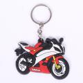 Key ring Red Rubber Motorcycle Bike Car Collectible Gift New. 