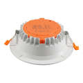 three color dimming hotel room ultra-thin anti fog tube LED embedded household ceiling light. 