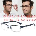 Half Metal Frame Nearsighted Glasses Unisex Myopia 0 -0.5 -1 -1.5 -2 -2.5 -3 -4 -5 -6 Finished Products Number Degrees Glasses.