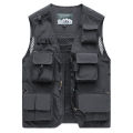 Multi Pockets Summer Mens US Tactical Hiking Fishing Vest Mens Photographer Waistcoat Mesh Cargo Sleeveless Jacket Tool Vest 6XL BunnyGarden. 
