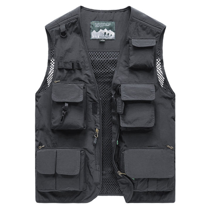 Multi%20Pockets%20Summer%20Mens%20US%20Tactical%20Hiking%20Fishing%20Vest%20Mens%20Photographer%20Waistcoat%20Mesh%20Cargo%20Sleeveless%20Jacket%20Tool%20Vest%206XL%20BunnyGarden%20-%20Image%204