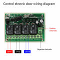 DC 12V 4 Channel 4CH Wireless RF Remote Control Switch 2 Transmitter 443.92MHz with Receiver DIY Tool. 