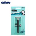 （NEW）（NEW）Gillette Straight Razor Super Blue Men Razor Stainless Steel Shaving Razor Blade Authentic Safe Razor Shaving Beard Hair 1 Pack. 