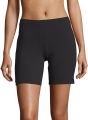 Women's Black Stretch Cotton Biker Shorts From Larong. 