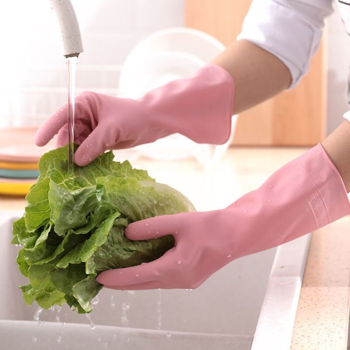 Household%20Dishwashing%20Gloves%20Men's%20and%20Women's%20Waterproof%20Extra%20Thick%20Durable%20Seasons%20Kitchen%20Laundry%20Rubber%20Thin%20Milk%20Cleaning%20-%20Image%205