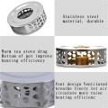 OUMERY 2X Tea Warmer Coffee Warmer Stainless Steel with Holder Tea Base Hollow Carved Design Heater Coffee Warmer. 