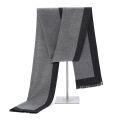 4 Colors Designer Men Classic Business Warm Faux Cashmere Tassel Soft Shawl Wrap Winter Scarf Black Grey Contrast Scarves. 