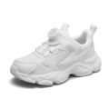 Children Casual Shoes Boys Sneakers Solid White Black Shoes Mesh Breathable Kids Running Sports Tenis for Girls Chunky Sneakers.