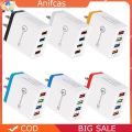 COD 4 Ports USB Color Wall Charger Fast Charging Travel Charger US Plug Adapter. 