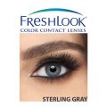 Fresh Look sterling grey color Contact lenses with kit. 