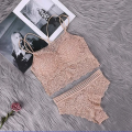 Women Non Pushup Lace Style Padded Bra and Panty Set. 