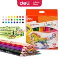 Deli	EC00320-24 Colored Wooden color Pencil 24 Color full size. 