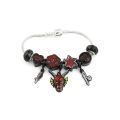 Hellfire Club Eddie Munson Bracelet for Women Beads Demodog Black Color DIY Charms Jewelry Friends Gift. 