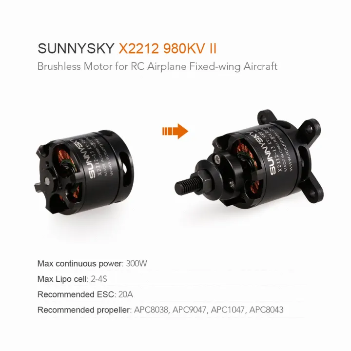 SUNNYSKY%20X2212%20980KV%20II%2024S%20Brushless%20Motor%20for%20RC%20Airplane%20Fixedwing%20Aircraft%20-%20Image%203