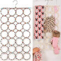 Premium Heart Home 20+ Circle Plastic Ring Hanger for Scarf, Shawl, Tie, Belt, Closet Accessory Wardrobe Organizer. 