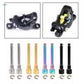 2Pcs Bike Disc Brake Bolts Brake Clamp Bolt Titanium Bolt Durable Portable Fittings 3mm Brake Lever Screws M4 Thread Alloy Bike Brake Screws.