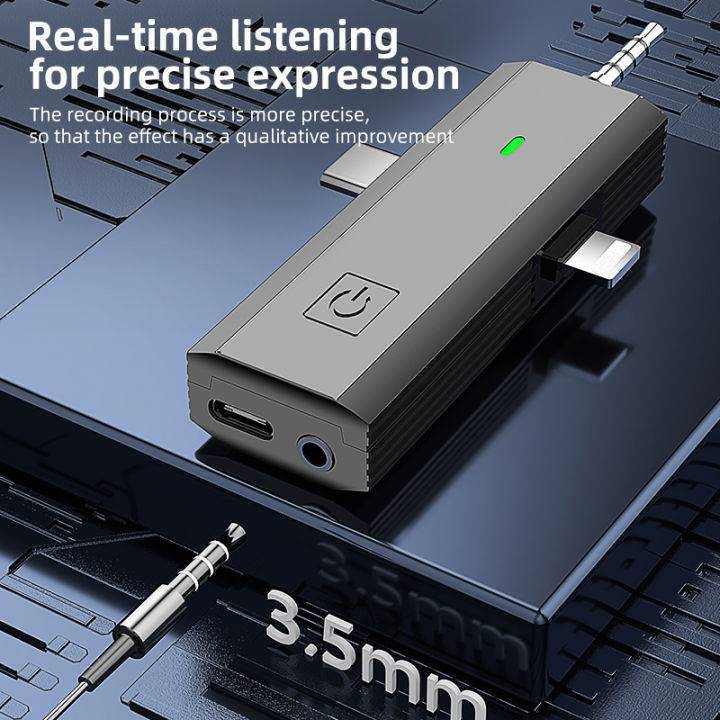 3%20In%201%20Wireless%20Lavalier%20Microphone%20Intelligent%20Noise-Reducing%20Mic%20For%20iphone%20Type-C%203.5mm%20Jack%20Smartphone%20SLR%20Camera%20PC%20-%20Image%205