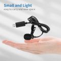 Universal USB Microphone Lavalier Microphone Clip-on Computer Mic Plug and Play Omnidirectional Mic. 