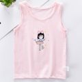 Girls Tank Tops Summer T-shirts for Kids Cartoon Printed Vest Children Underwear 1-8years Young Girl Undershirts Baby Bottom. 