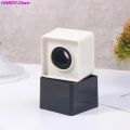 1Pc Microphone Flag Station Square Shaped Interview KTV Mic Station Cube Interview Box ABS Prop Stand News Reporter Injection. 